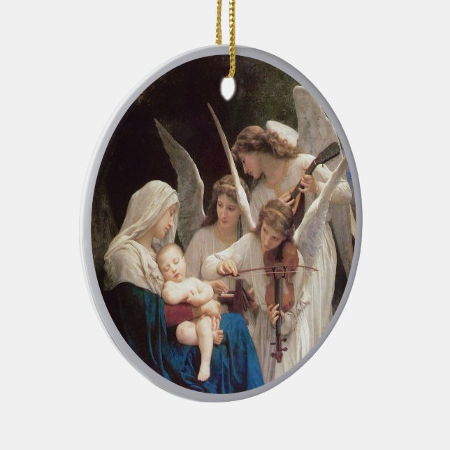 Bougereau Mary Jesus und Gesang Angels Keramik Ornament (Rechts)