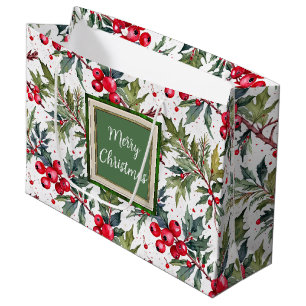 Boughs festifs de Holly Botanical Medium Sac cadea