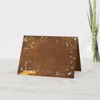 Bougie botanique Dark Academia Invitation vierge