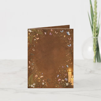 Bougie botanique Dark Academia Invitation vierge