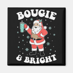 Bougie & Bright Lustiger Weihnachtsmann Magnet