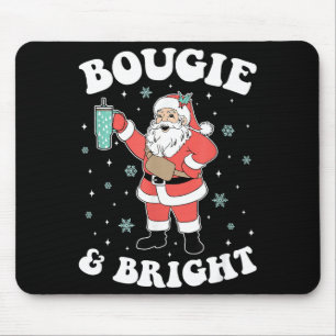 Bougie & Bright Lustiger Weihnachtsmann Mousepad