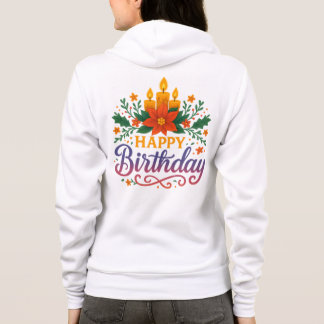 Bougie d'anniversaire Sweat à capuche zippé adulte