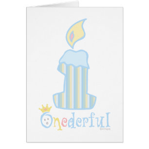 Bougie de bleu d'ONEderful