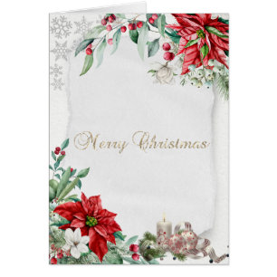 Bougie de Noël ,Flocons de neige,Poinsettia Noël