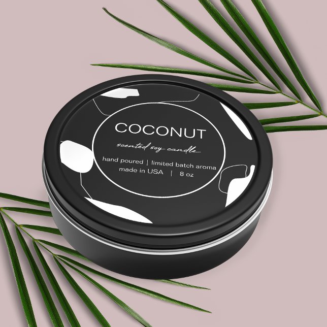 Bougie Étiquette Design abstrait (Créateur téléchargé)