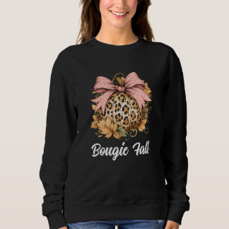 Bougie Fall Leopard Pumpkin Sonnenblume Sweatshirt