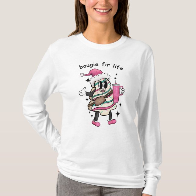 Bougie Fir Life, Boujee Weihnachtsbaum, Weihnachts T-Shirt (Vorderseite)