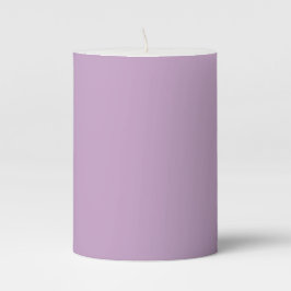 Bougie pilier 3" x 4" de teinte lilas pastel doux