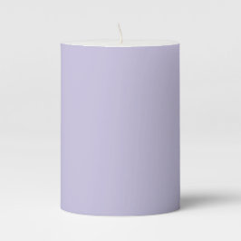 Bougie Pilier Élégante Violet Clair 3x4 Pouces