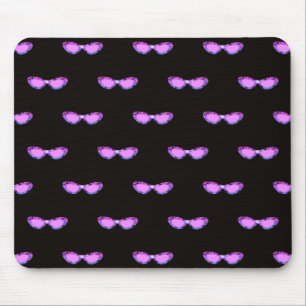 Bougie-Pink-Glitzer-Sonnenbrille Mousepad