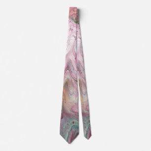 Bougie Vert rose doux Cravate Abstraite