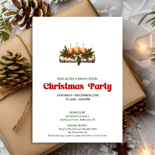 Bougies de Noël Cosy Invitation pour Fête de Fêtes