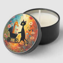 Bougies Miniatures de Girafe Chat Mignon