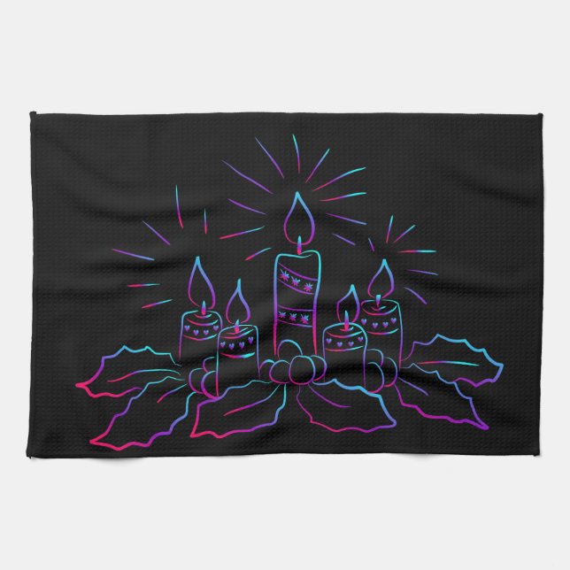 Bougies Serviettes de cuisine (Horizontal)