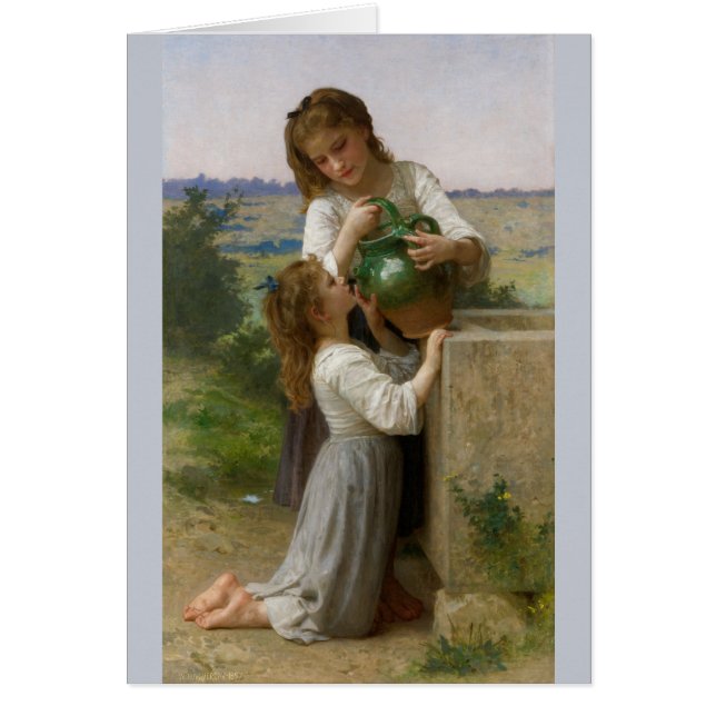 Bouguereau à la fontaine (Devant)