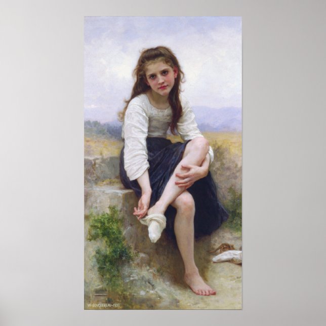 Bouguereau - Avant le Bain Poster (Vorne)