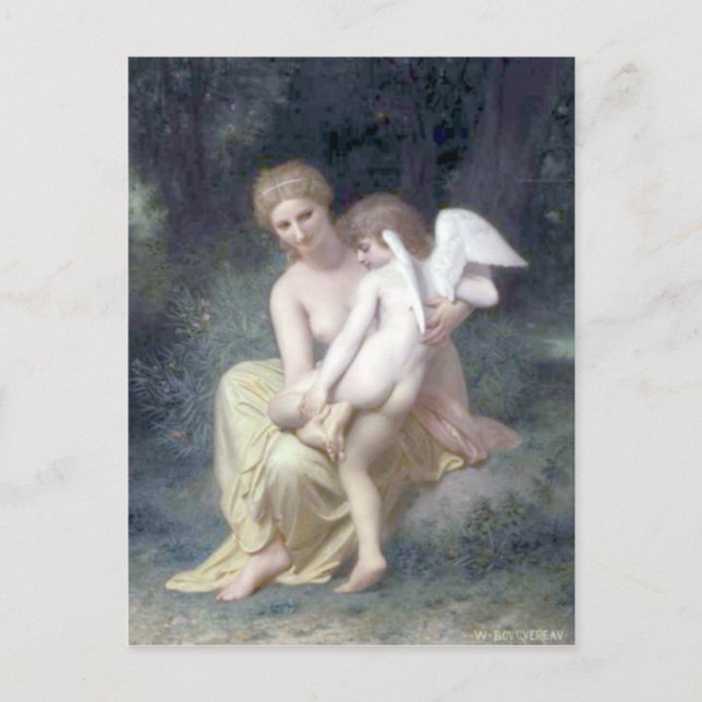 Bouguereau - L'Amour Blessé Postkarte (Vorderseite)