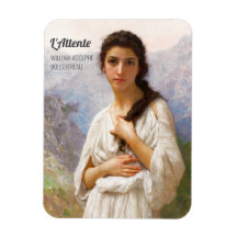Bouguereau L'Attente 1901 Liebliche junge Frau