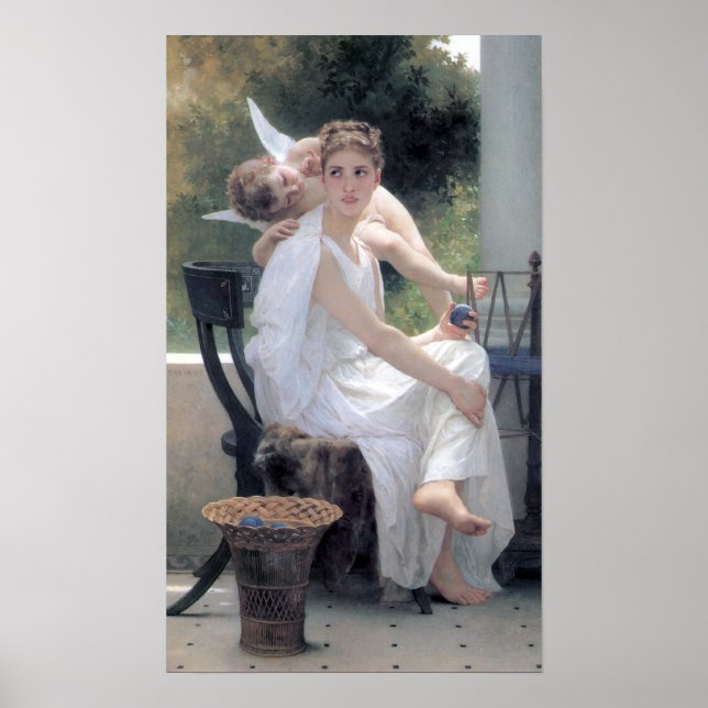 Bouguereau - Le Travail Interrompu Poster (Vorne)