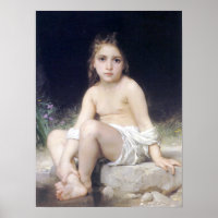 Bouguereau - Petite Fille au Bord l'Eau