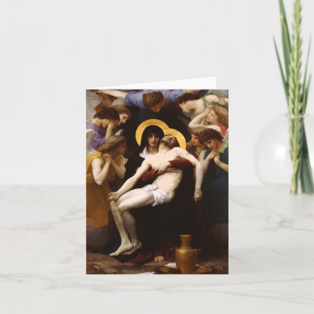 Bouguereau Pieta-Anmerkungs-Karte Karte (Vorderseite)