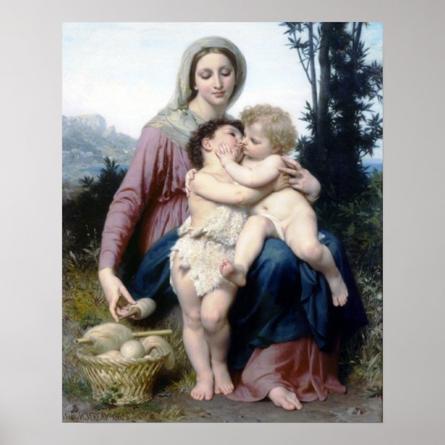 Bouguereau - Sainte Famille Poster (Vorne)
