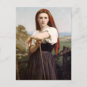Bouguereau Schäferin Postkarte