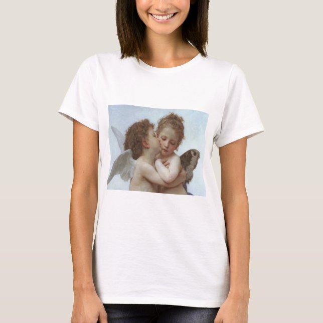 Bouguereau - schöne Engels-Malerei T-Shirt (Vorderseite)