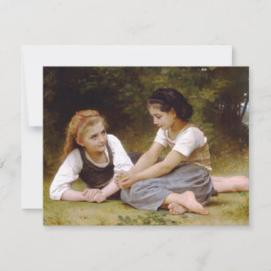 Bouguereau's 1882 The Nut Gatherers Les noisettes Einladung