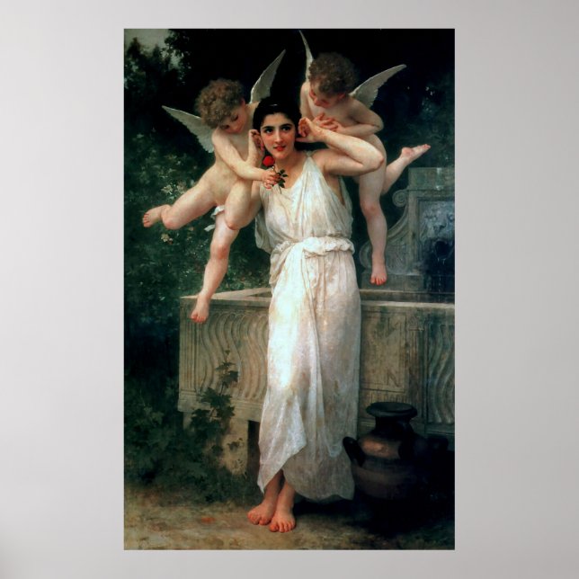 Bouguereau's Classic 1893 Malerei - Jugend Poster (Vorne)