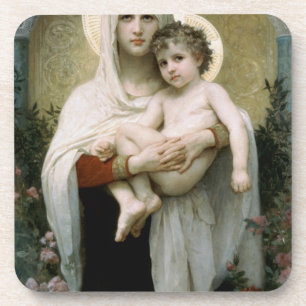 Bouguereaus Die Madonna der Rosen (1903) Getränkeuntersetzer