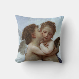 Bouguereau's L'Amour et Psyche, enfants (Cupid) Kissen
