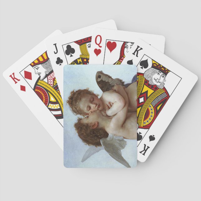 Bouguereau's L'Amour et Psyche, enfants (Cupid) Spielkarten (Rückseite)