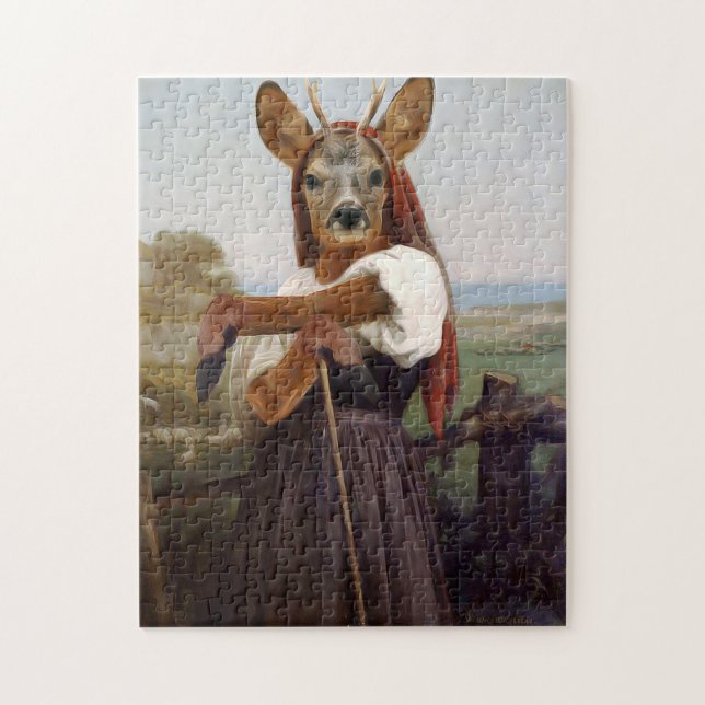 Bouguereau's Liebste Hirschferdin (Vertikal)