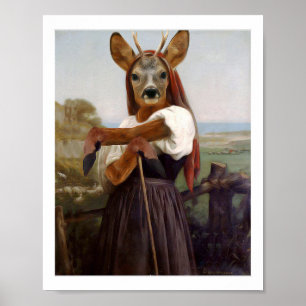 Bouguereau's Liebste Hirschferdin Poster