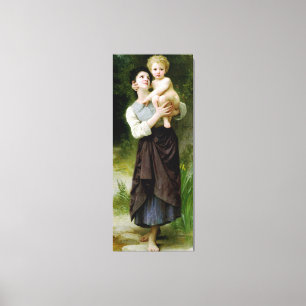 Bouguereau's Malerei - Bruder und Schwester (1887) Leinwanddruck