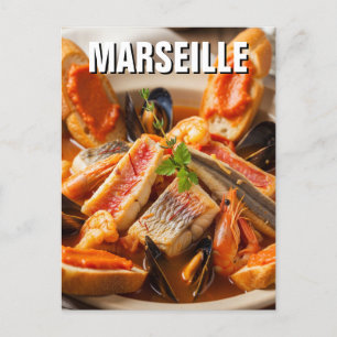 Bouillabaisse Marseille France Travel Postkarte