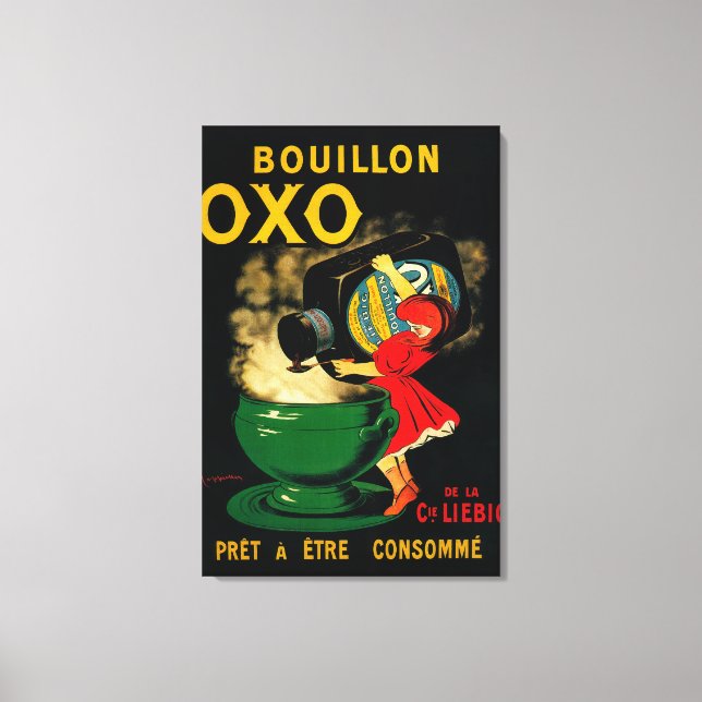 Bouillon OXO Vintag PoseterEurope Leinwanddruck (Vorderseite)