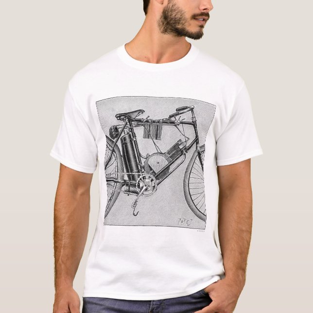 Bouilly Motorrad, 1895 T-Shirt (Vorderseite)