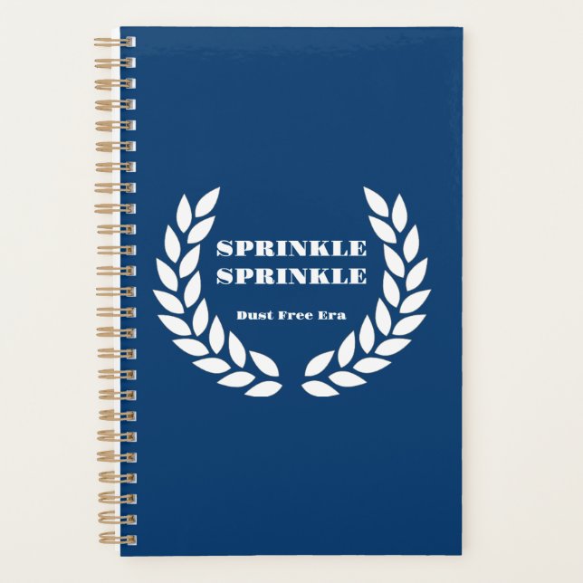 Boujee Blue Sprinkle Sprinkle Notebook Planer (Vorderseite)