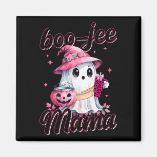 Boujee Boo Jee Spooky Ghost Pink Halloween Pumpkin Magnet