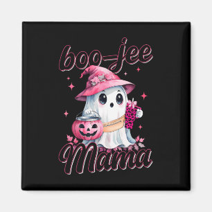 Boujee Boo Jee Spooky Ghost Pink Halloween Pumpkin Magnet