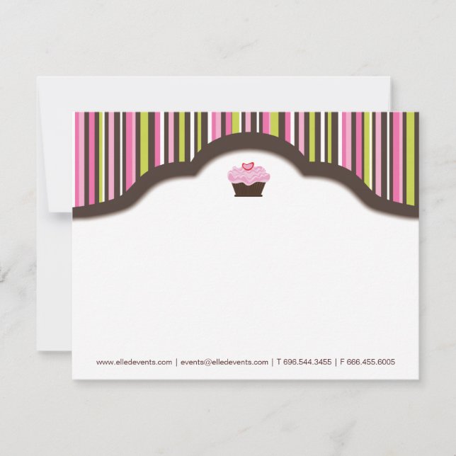 Boulangerie amusante | Cartes pour notes Cupcake (Devant)