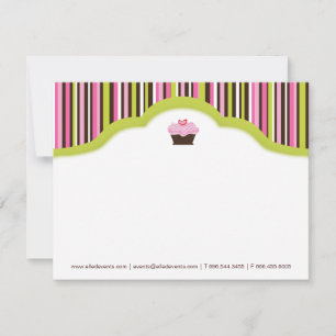 Boulangerie amusante Cartes pour notes Cupcake