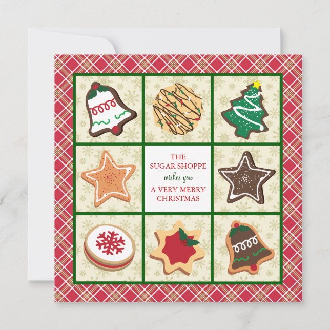 Boulangerie Cartes de Noël d'affaires (Devant)