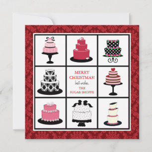 Boulangerie Cartes de Noël d'affaires