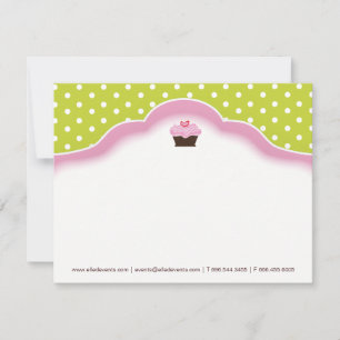 Boulangerie Cartes pour notes Cupcake