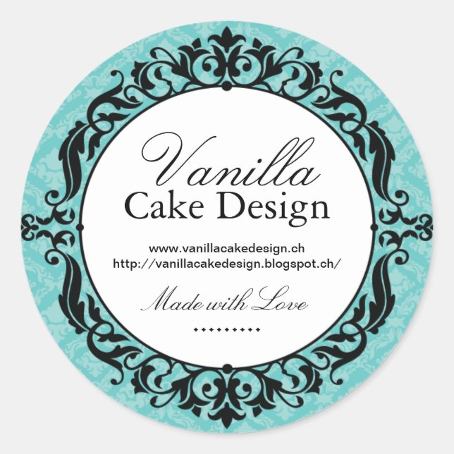 Boulangerie Cupcake Stickers Emballage (Devant)