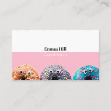 Boulangerie de beigne Dessert Carte de visite sucr